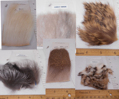 Fly tying furs - -, mink